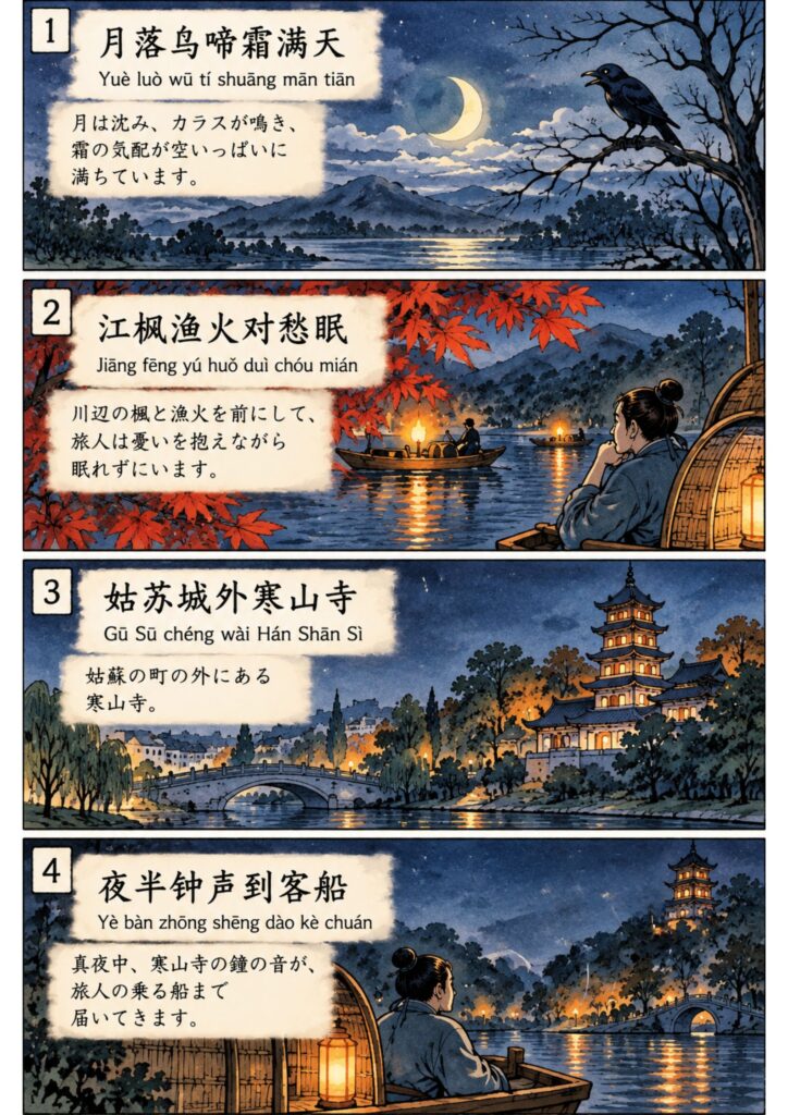 『楓橋夜泊』の情景